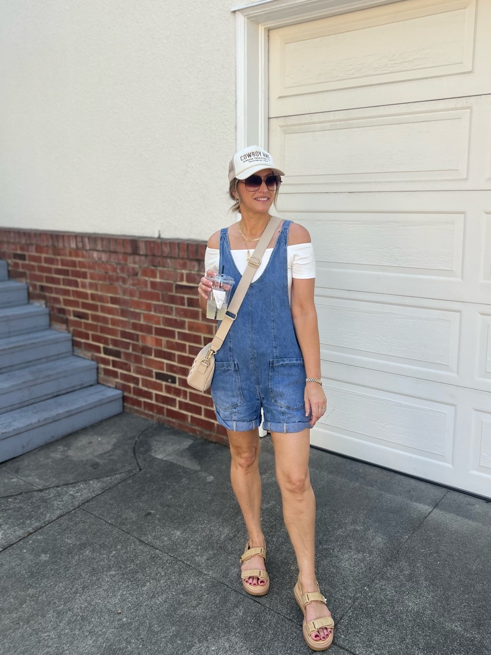 Amazon Light Blue Denim Romper